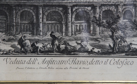 FRANCESCO PIRANESI, Colisseo, grabado. Mide: 44 x 71 cm.