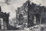 Giovanni Battista PIRANESI, Tempo detto Volgarm.te di Giano, grabado de 48 x 72 cm. Restauro en márgenes.